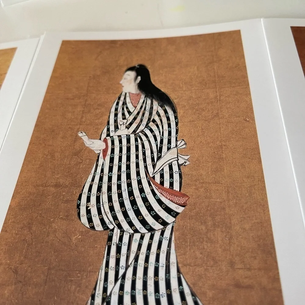 MFA Boston Japanese Dancers 20 note cards and 21 envelopes 5 different images